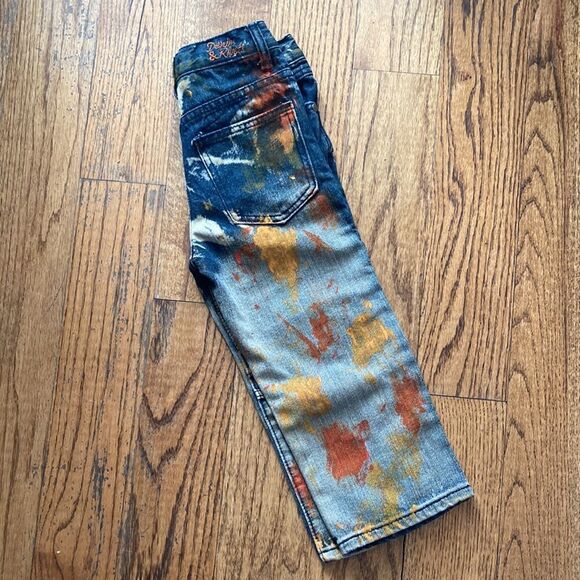 New Denim & Rivets Brush Painted Distressed Boys Jeans Size 4T - Picture 4 of 10